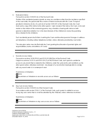 Uniform Domestic Relations Form 17 Shared Parenting Plan - Ohio, Page 5