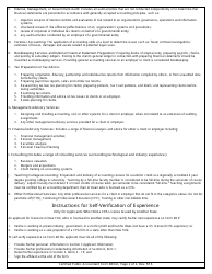Certified Public Accountant Form 4B Verification of Experience by Supervisor - New York, Page 2