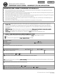 Temporary Sales License &quot; Nonprofit (Tsl-np) Application - Oregon, Page 6