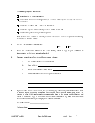 Form 1 Personal History Disclosure - Casino Qualifiers - New Jersey, Page 10