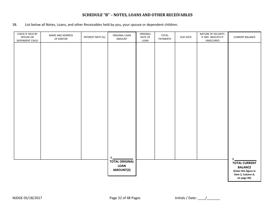 Form 1 Personal History Disclosure - Casino Qualifiers - New Jersey, Page 33