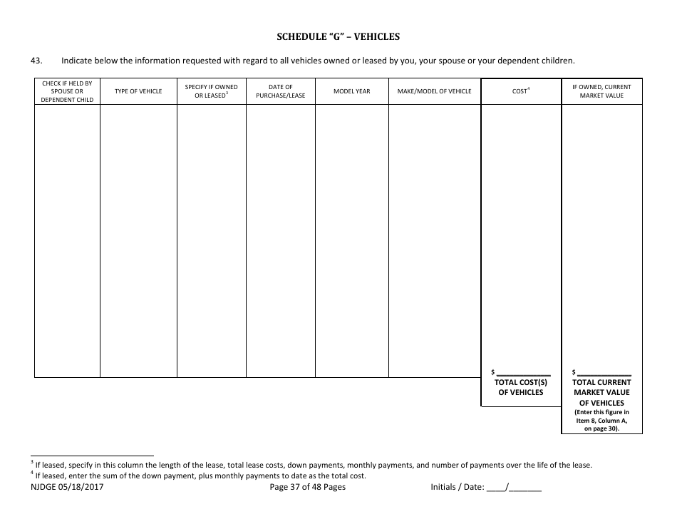 Form 1 Personal History Disclosure - Casino Qualifiers - New Jersey, Page 38