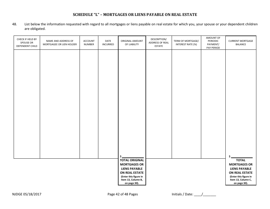 Form 1 Personal History Disclosure - Casino Qualifiers - New Jersey, Page 43
