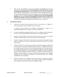 Form 1 Personal History Disclosure - Casino Qualifiers - New Jersey, Page 5