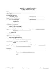 Form 1 Personal History Disclosure - Casino Qualifiers - New Jersey, Page 8