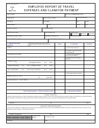 Document preview: Form AC132-S Employee Report of Travel Expenses and Claim for Payment - New York