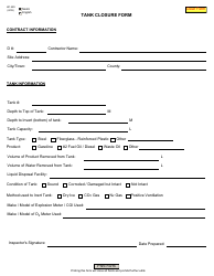 Document preview: Form HC629 Tank Closure Form - New York