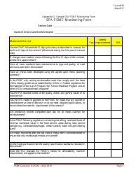 Form 330 Appendix G &quot;Sample SFA-Fsmc Monitoring Form&quot; - New Jersey