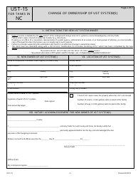 Form UST-15 Change of Ownership of Ust System(S) - North Carolina, Page 2