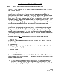 Instructions for USCIS Form I-9 Employment Eligibility Verification - North Carolina, Page 2