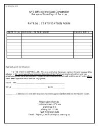 Document preview: Form AC3202 Payroll Certification Form - New York