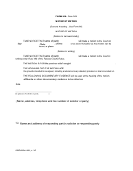 Document preview: Form 359 Notice of Motion - Canada