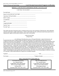 Document preview: Form DOH-4274 Monthly Cash Receipts Assessment Report Certification - New York