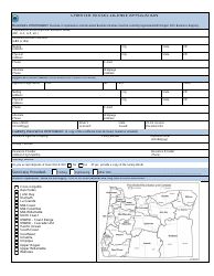 Charter Vessel License Application - Oregon, Page 2