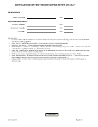 Form MURK40 Construction Contract Record Keeping Review Checklist - New York, Page 8