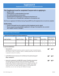 Form DOH-5178A Supplement A Supplement to Access Ny Health Care Application Doh-4220 - New York