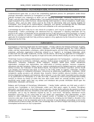 Form MC-5 New Jersey Universal Physician Application - New Jersey, Page 13