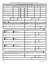 Form MC-5 New Jersey Universal Physician Application - New Jersey, Page 2