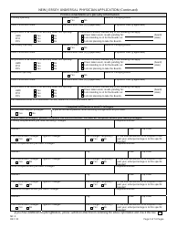 Form MC-5 New Jersey Universal Physician Application - New Jersey, Page 3