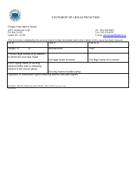 oregon lien waiver form