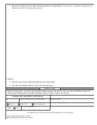 Form AOC-J-900M Juvenile Petition for Emancipation - North Carolina, Page 2