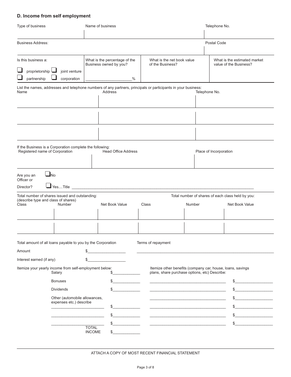 Support Enforcement Program (Sep) Statement of Finances - Newfoundland and Labrador, Canada, Page 3