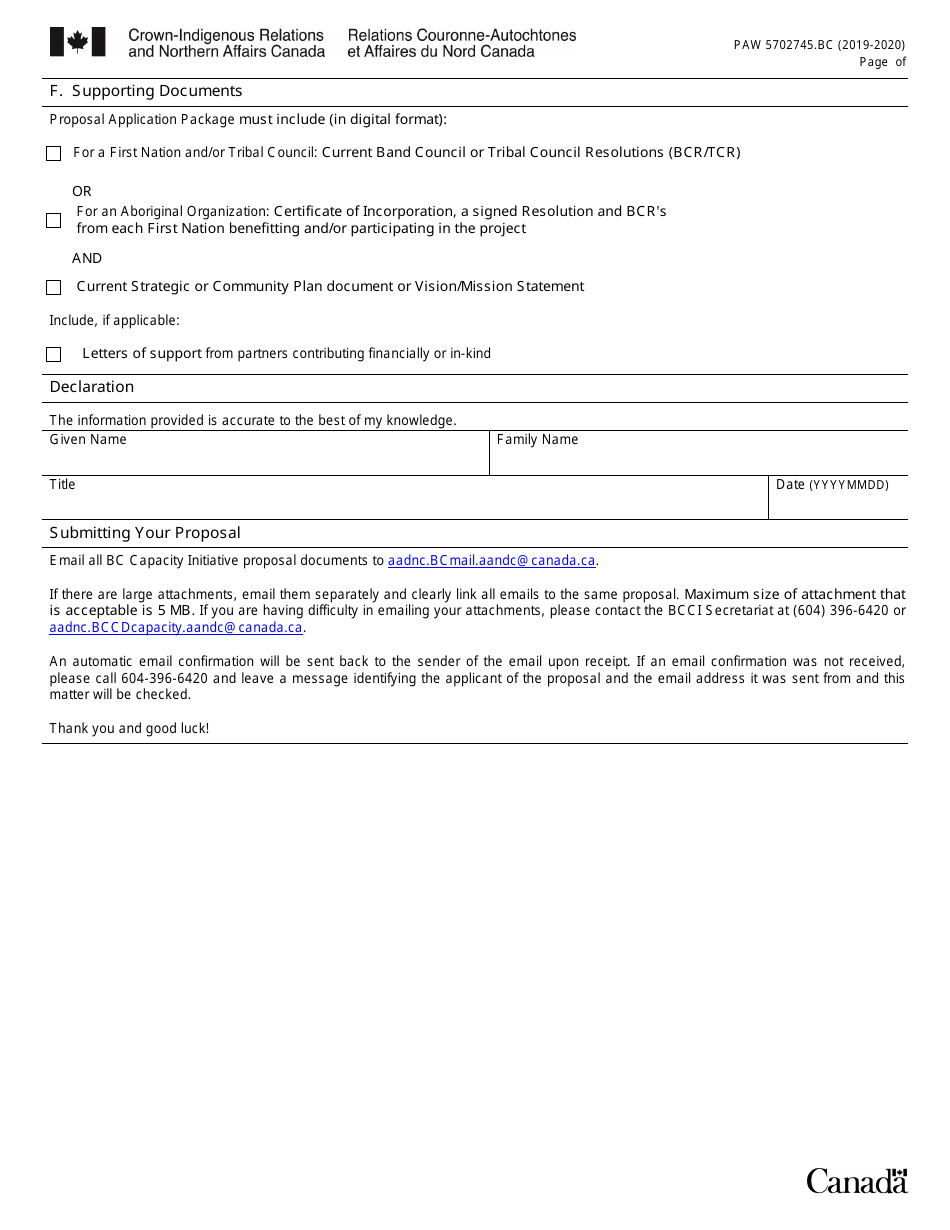 Form PAW5702745.BC Bc Capacity Initiative Proposal Application - Canada, Page 4