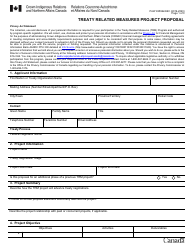 Form PAW9359624.BC Treaty Related Measures Project Proposal - Canada