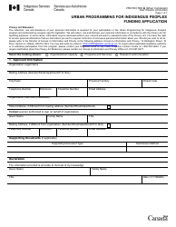 Document preview: Form PAW9744235 Urban Programming for Indigenous Peoples Funding Application - Canada