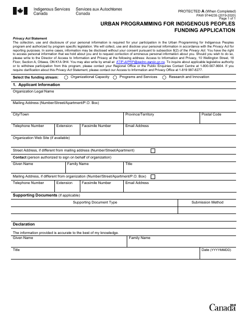 Form PAW9744235 2020 Printable Pdf