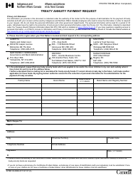 Document preview: Form INTER83-088E Treaty Annuity Payment Request - Canada