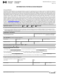 Form INTER10-678E &quot;Information System Access Request&quot; - Canada