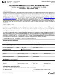 Form INTER83-168E Application for Registration on the Indian Register and for the Secure Certificate of Indian Status (Scis) (For Adults 16 Years of Age or Older) - Canada, Page 3