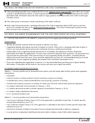 Instructions for Form INTER83-171E Application for Registration on the Indian Register and for the Secure Certificate of Indian Status (Scis) (For Children 15 Years of Age or Younger or Dependent Adults) - Canada, Page 3