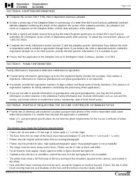 Instructions for Form INTER83-171E Application for Registration on the Indian Register and for the Secure Certificate of Indian Status (Scis) (For Children 15 Years of Age or Younger or Dependent Adults) - Canada, Page 5