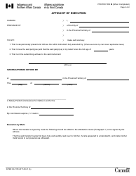 Form INTER83-017E Transfer of Land in an Indian Reserve - Canada, Page 2