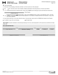 Form INTER83-155E Statutory Declaration of Executor of a Will or Administrator of an Estate Who Is Also the Surviving Spouse or Common-Law Partner - Canada, Page 2