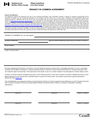 Form INTER83-158E &quot;Tenancy in Common Agreement&quot; - Canada