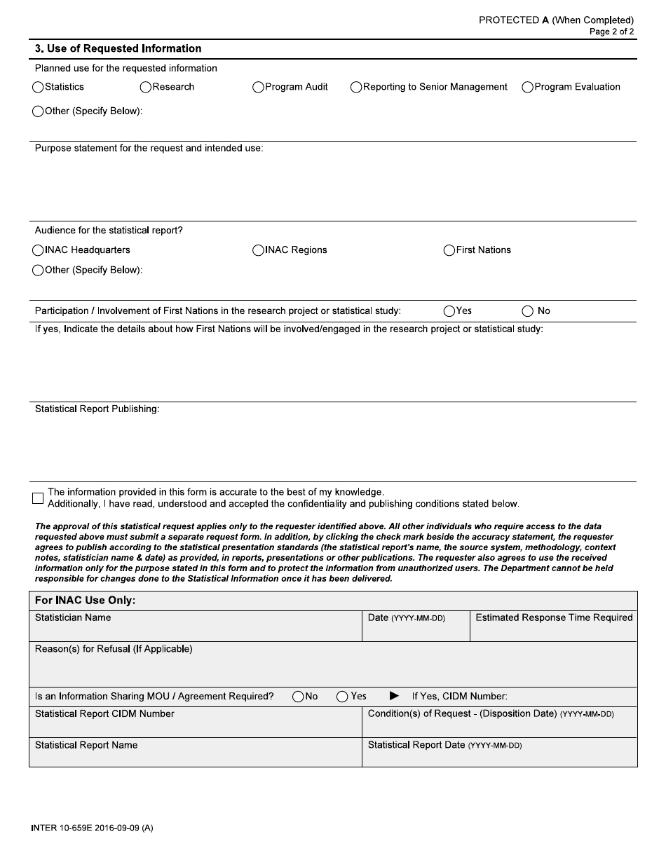 Form INTER10-659E - Fill Out, Sign Online and Download Fillable PDF ...