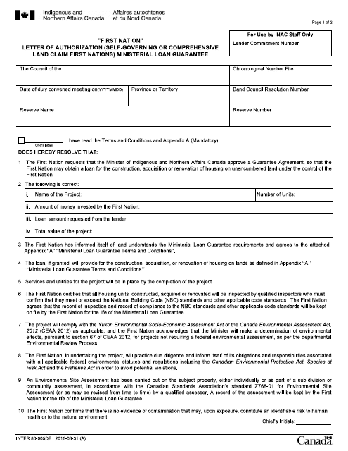 Form INTER80-005DE  Printable Pdf