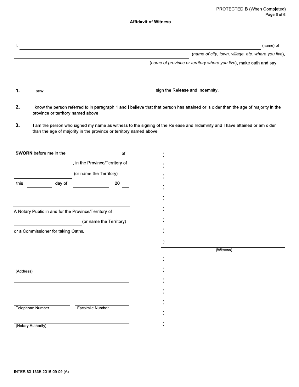 Form INTER83-133E Application for Leasing Locatee Lands Within an Indian Reserve - Canada, Page 6