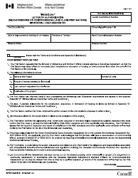 Form INTER80-005CE Individual Letter of Authorization (Self-governing or Comprehensive Land Claim First Nations) - Ministerial Loan Guarantee - Canada