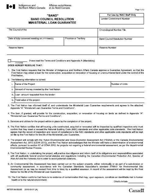 Form INTER80-005BE  Printable Pdf