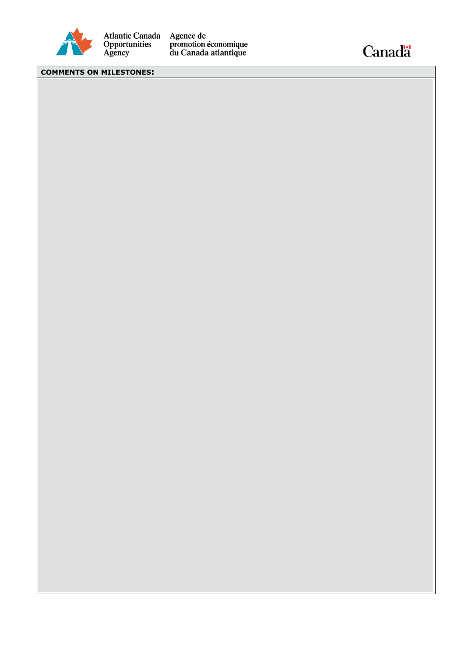 Atlantic Innovation Fund - Progress Report Form - Canada, Page 3