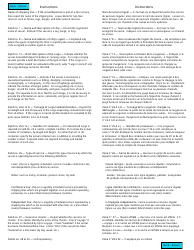 Form A6 General Declaration - Canada (English/French), Page 2