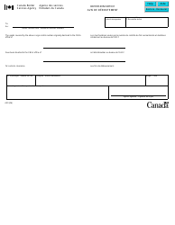 Document preview: Form A30 Diversion Notice - Canada (English/French)