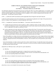 Form B229 North American Free Trade Agreement (Nafta) Origin Verification Questionnaire Regional Value Content - Transaction Value Method - Canada, Page 7