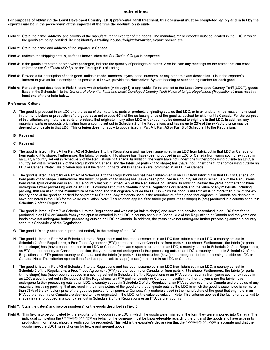 Form B255 - Fill Out, Sign Online and Download Fillable PDF, Canada ...