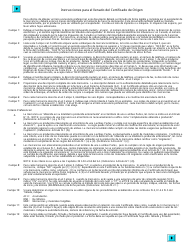 Formulario B246 S Certificado De Origin - Tratado De Libre Comercio Canada - Costa Rica - Canada (Spanish), Page 2