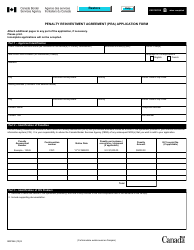 Form BSF266 Penalty Reinvestment Agreement (Pra) Application Form - Canada